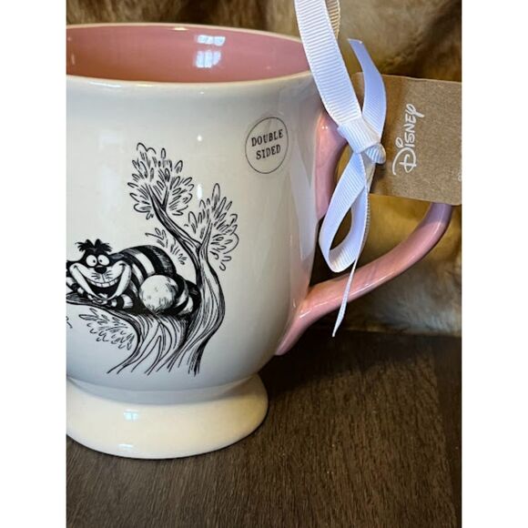 Alice in Wonderland "we're all mad here" Cheshire cat mug - Picture 2 of 3